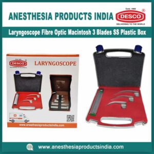 Laryngoscope-Fibre-Optic-Macintosh-3-Blades-SS-Plastic-Box