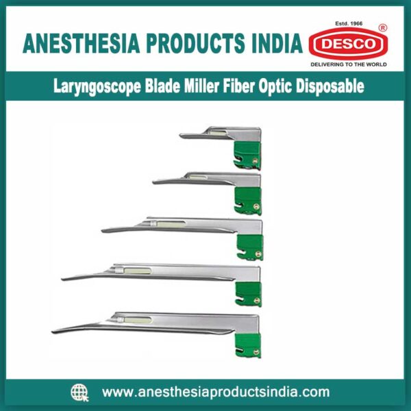 Laryngoscope-Blade-Miller-Fiber-Optic-Disposable