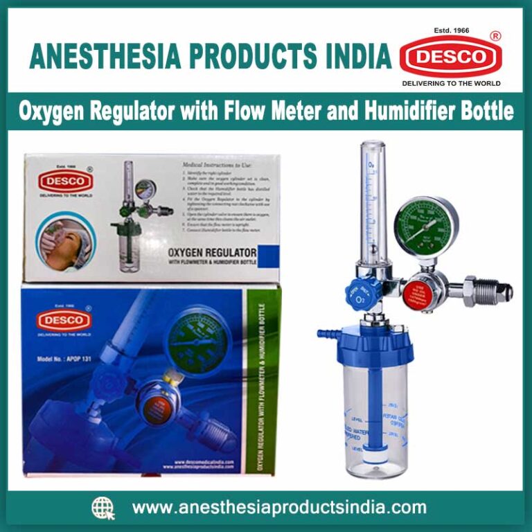 Oxygen Cylinder Regulator with Flow Meter and Humidifier